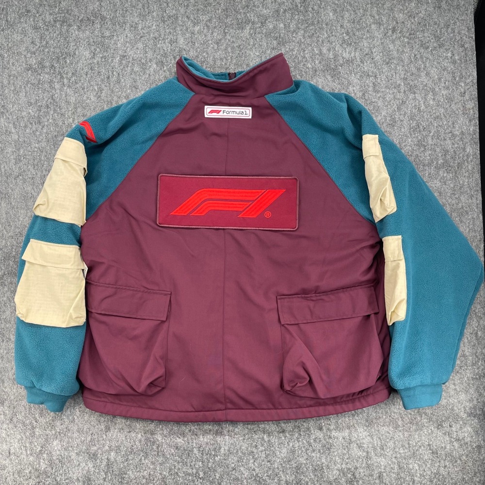 Formula 1 Jacket Mens XL Colorblock Powertrain Fleece PacSun F1 Racing New